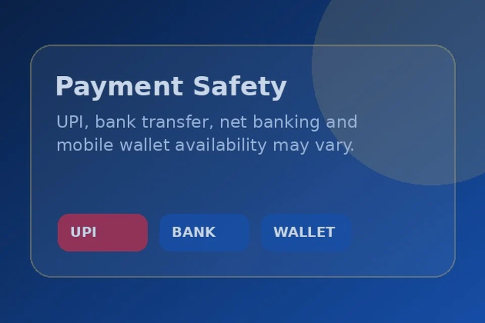 Contact information page with account and payment safety reminders